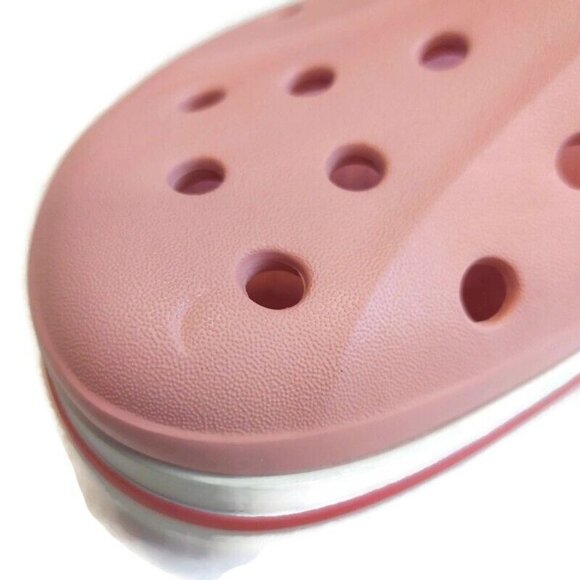 CROCS Mens 9 Womens Size 11 Bayaband Lightweight Slip On Clogs Shoes Petal Pink - Picture 2 of 9